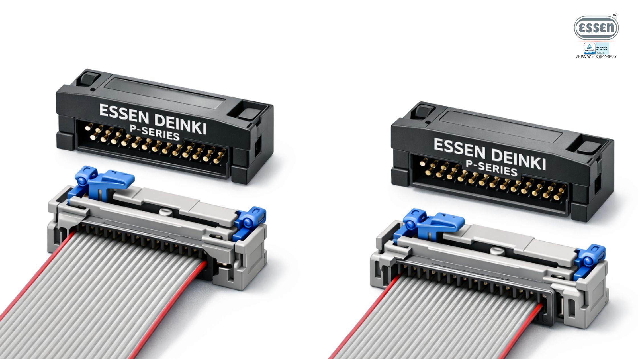 heavy duty industrial rectangular connector with locking mechanism