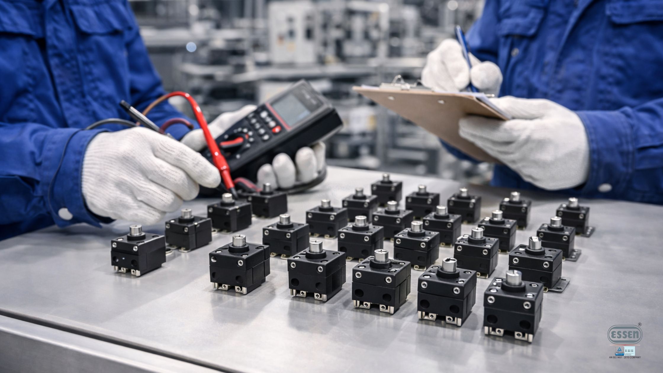 Industrial miniature limit switch inspection