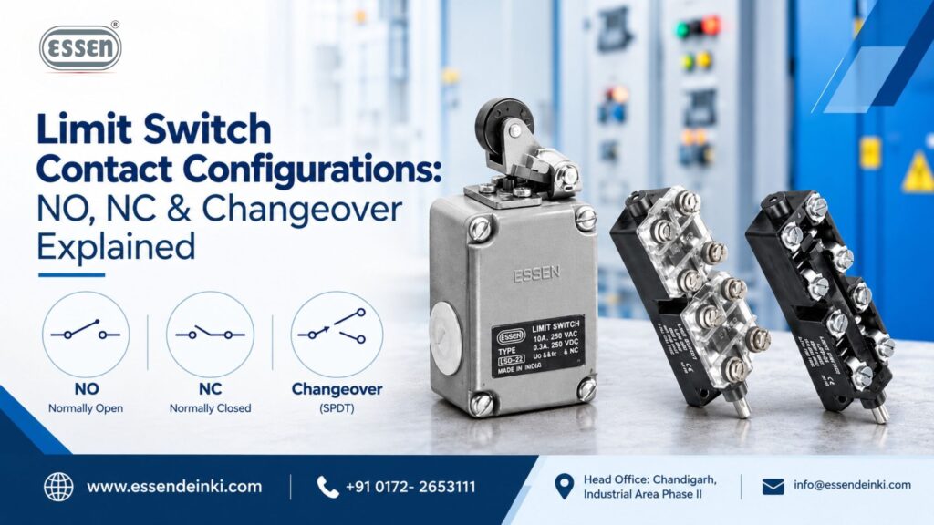 Limit Switch Contact Configurations NO, NC & Changeover Explained